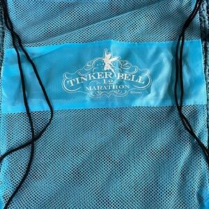 runDisney NEW Tinker Bell 1/2 Marathon Disney Cinch Backback Sack Bag